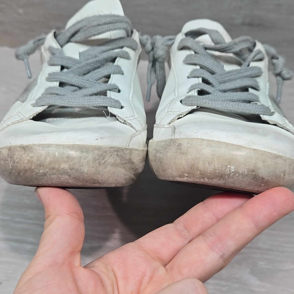 Golden Goose GGDB Women White & Black Star Sneakers Shoes Sz 41/42 US 11-12 - Picture 5 of 16